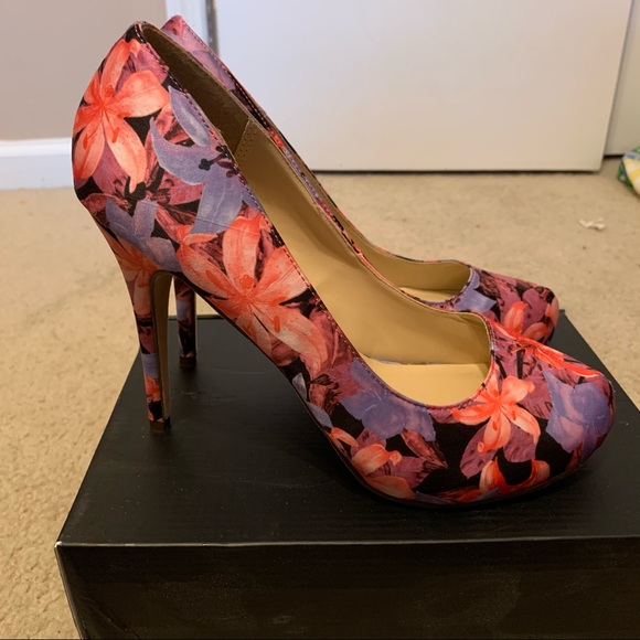 Michael Antonio Shoes - Michael Antonio Floral Heels.  BRAND NEW!
